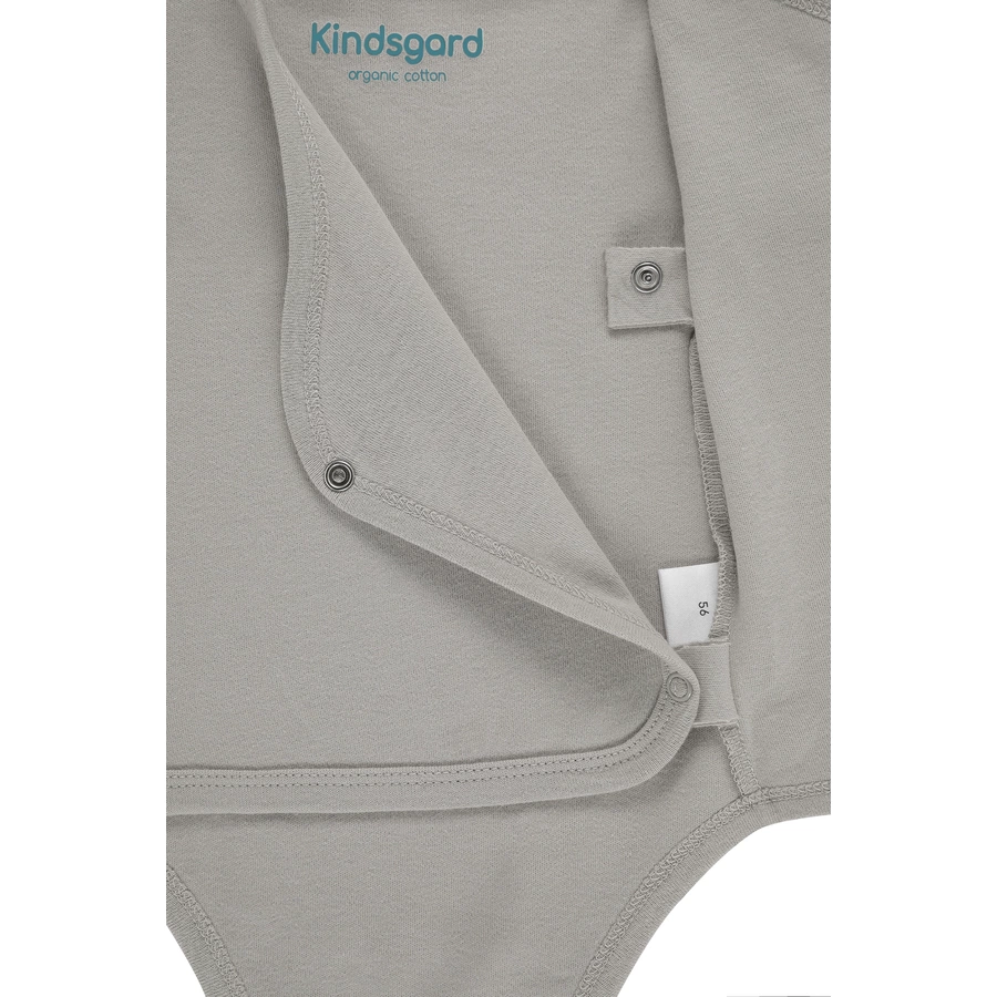kindsgard Wickelbody trunder 3er-Pack kurzarm grau