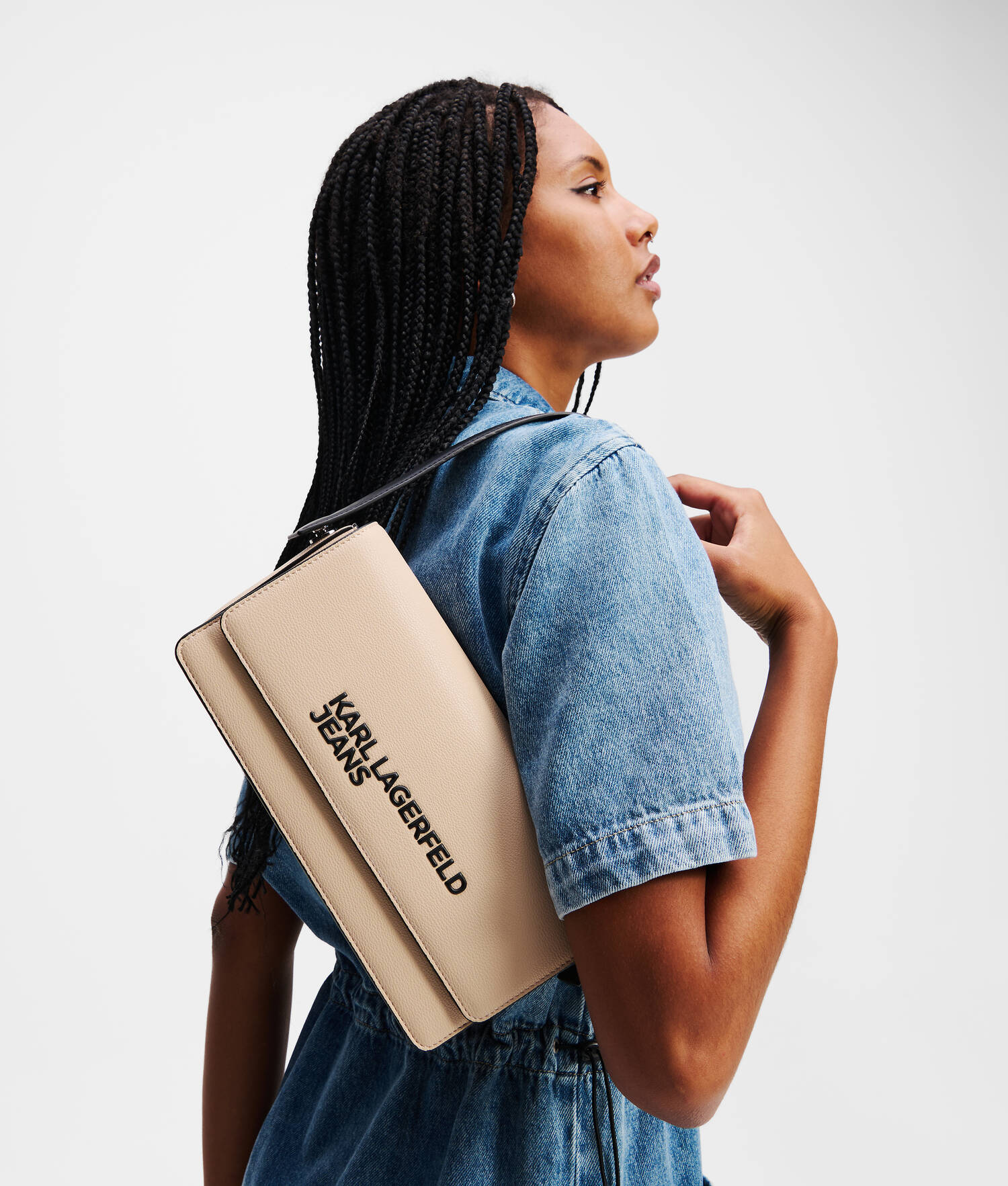 SAC BANDOULIÈRE AVEC LOGO KLJ - Frêne de bois