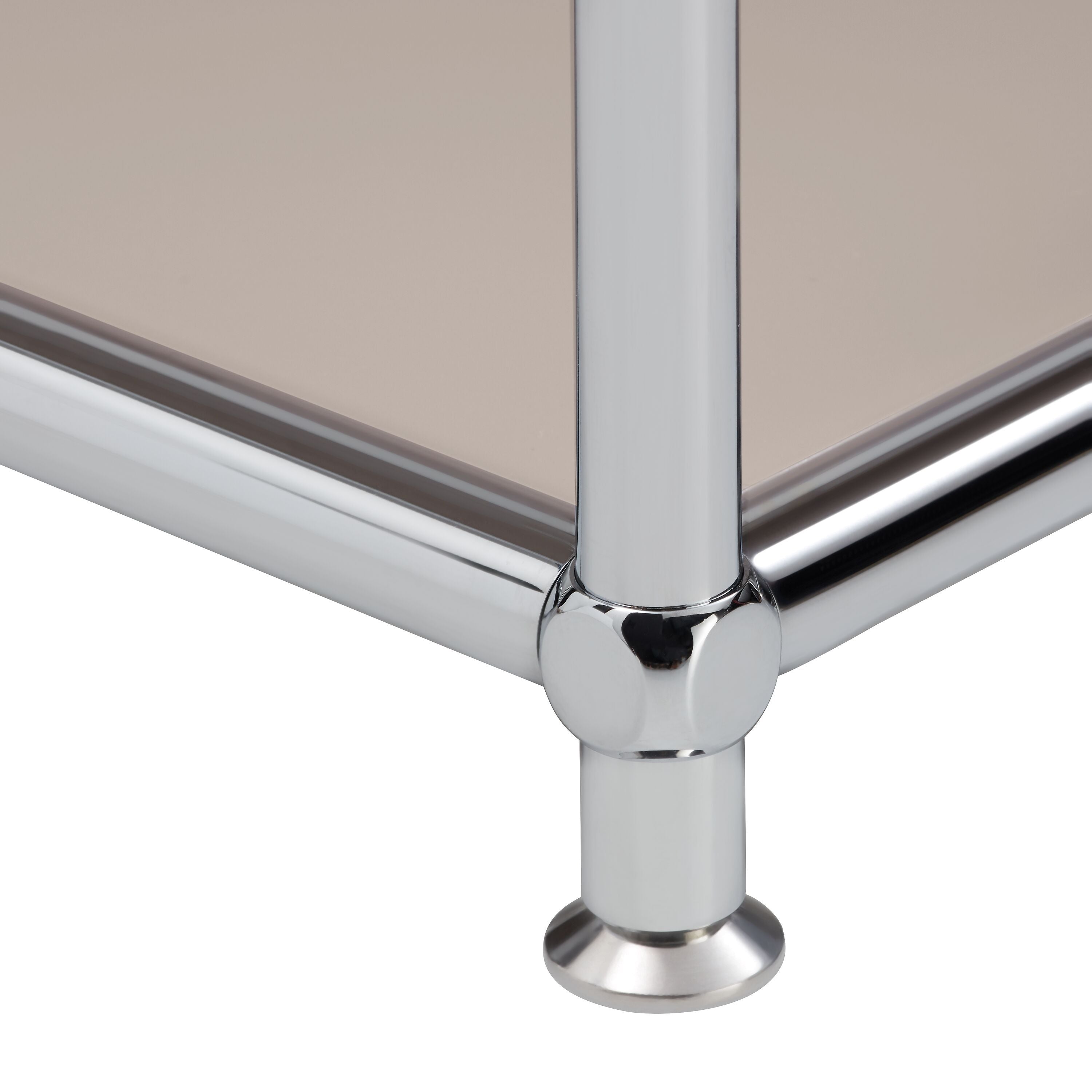 FLEXCUBE Schreibtisch - Taupe / B: 134.0 cm x T: 60.0 cm x H: 80.0 cm