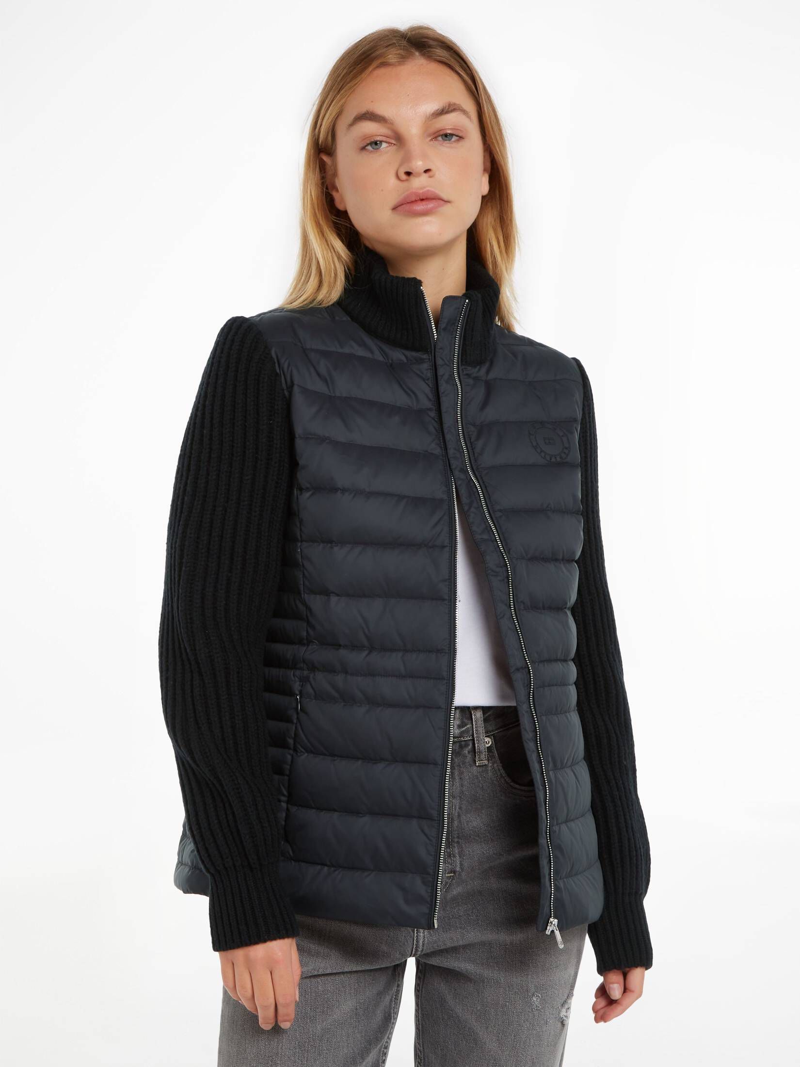 Tommy Hilfiger| Damen Steppjacke KNIT MIX DOWN JACKET