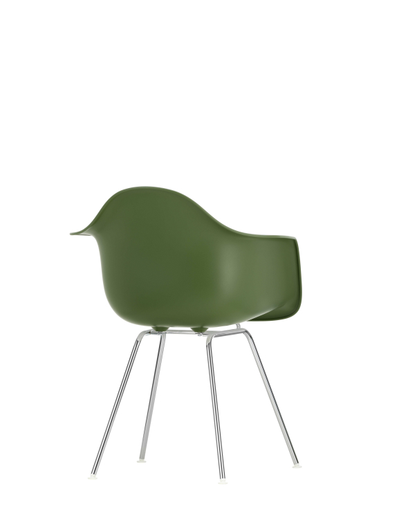 Vitra Eames DAX stoel verchroomd onderstel, Deep Black