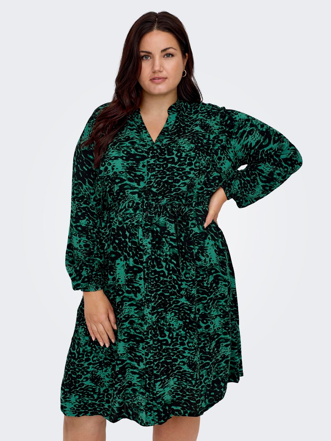 CAROTTELIA Langes Kleid Bayberry
