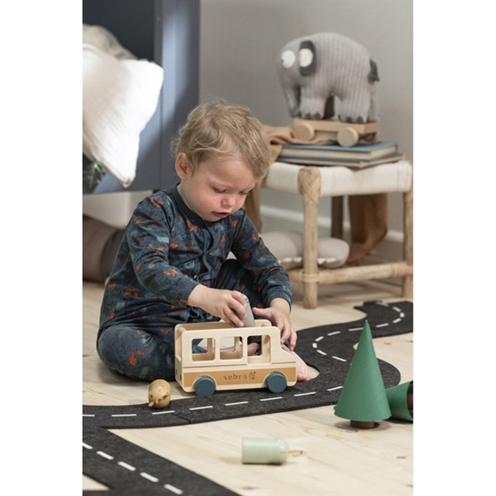 Bus med Passagerer Wildlife - Sebra → Luksusbaby.dk