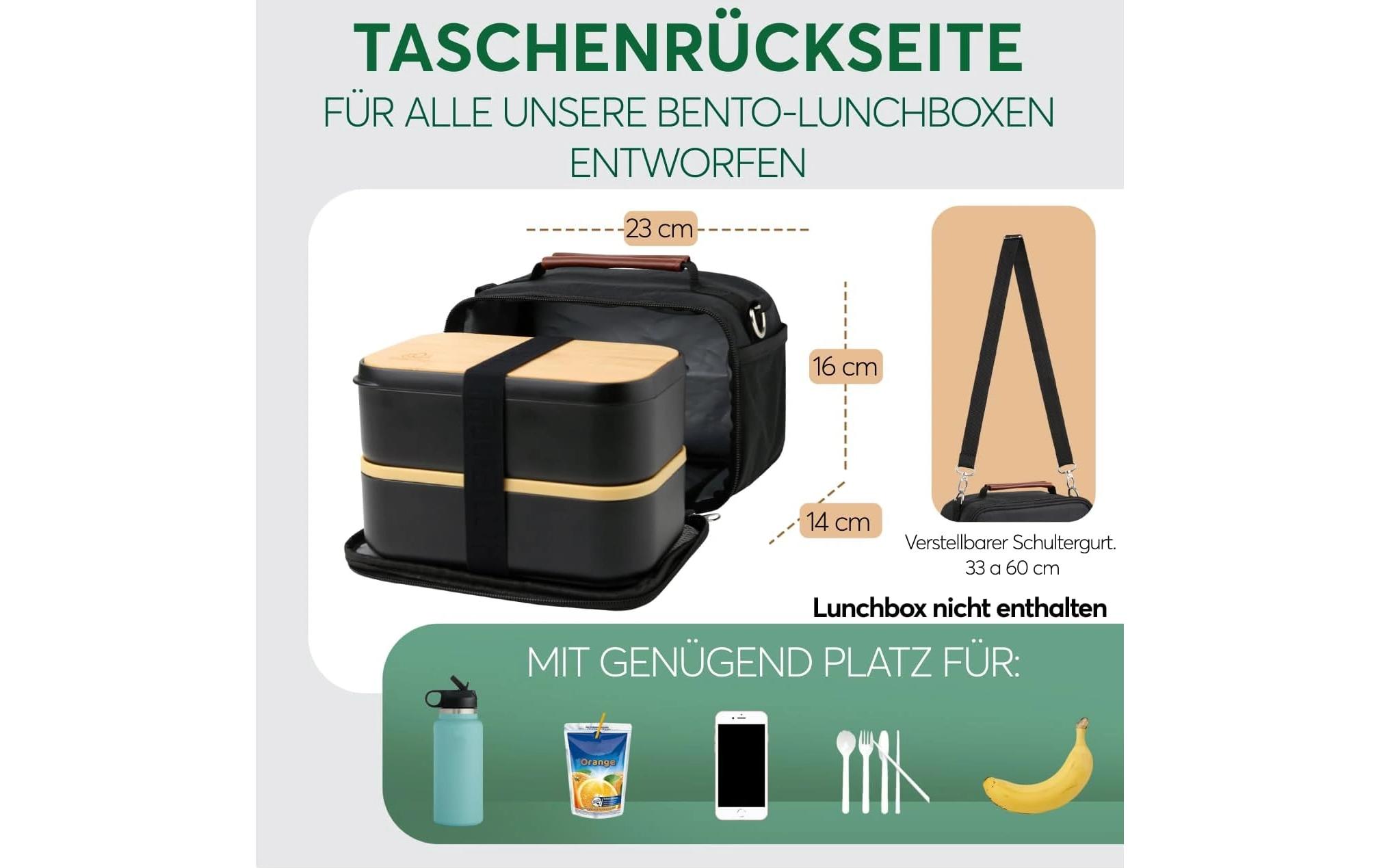 Lunchbox Thermocase NavyDie isolierte Lunchbox mit ergonomischem Griff