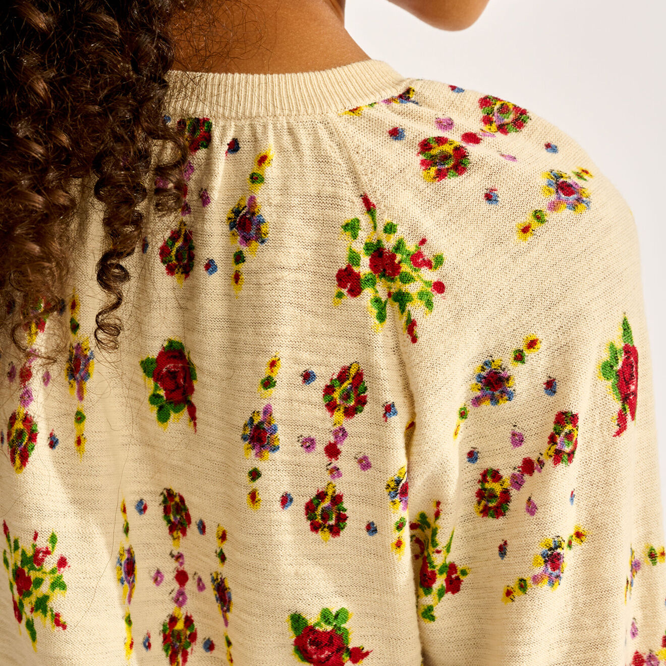 Bellerose Pull Gopgi  imprimé écru/multicolore