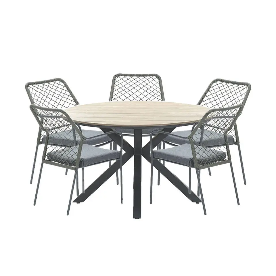 Garden Impressions Ross tuinset 6-delig mosgroen-light teak look