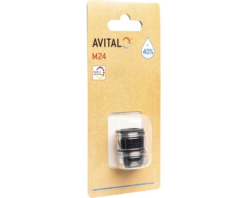 AVITAL eco beluchter M24 7,5-9,0 l/min chroom 2 stuks