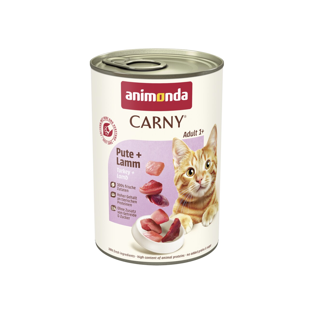 animonda Carny Nassfutter Katze Adult 6x400 g Pute und Lamm