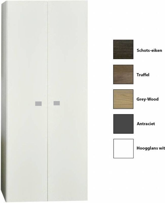 Sanicare - Q5 Kolomkast - Truffel - 2 Soft-Close Deuren - 160 cm