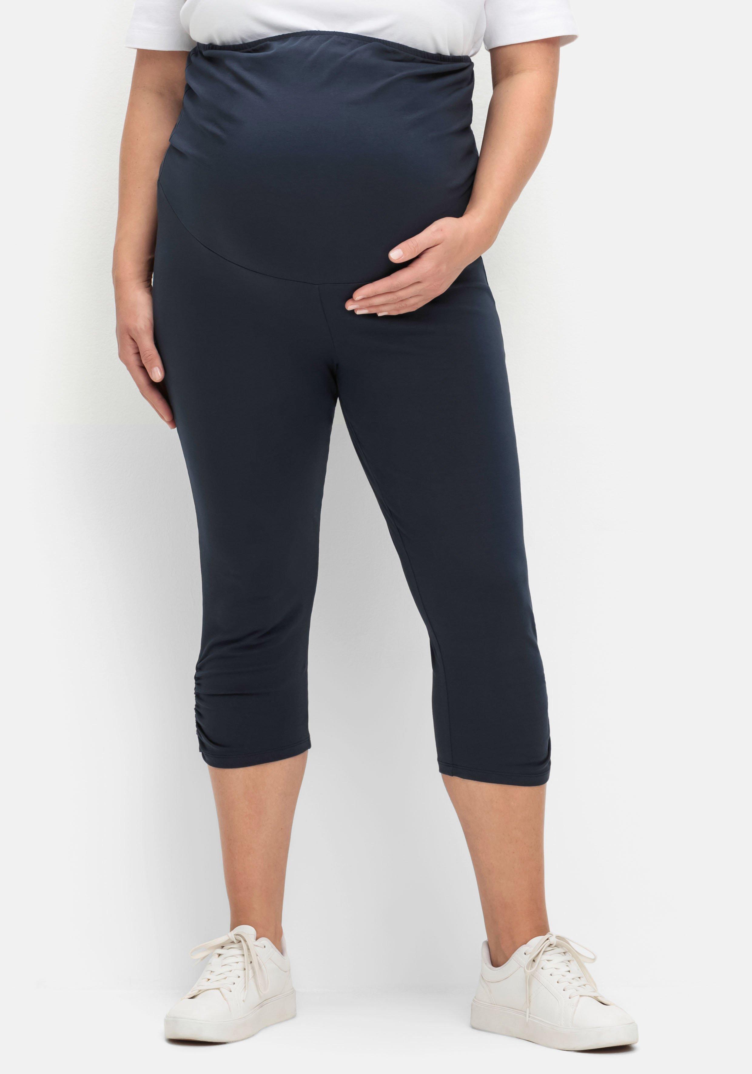 Umstands-Leggings in Caprilänge, mit Überbauchbund