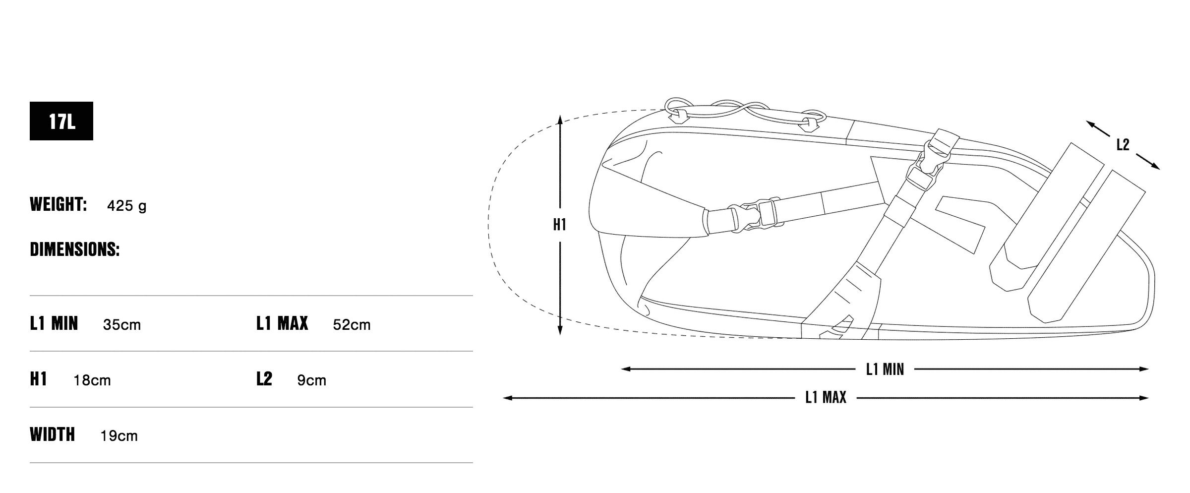 Expedition Saddle Pack (17L)