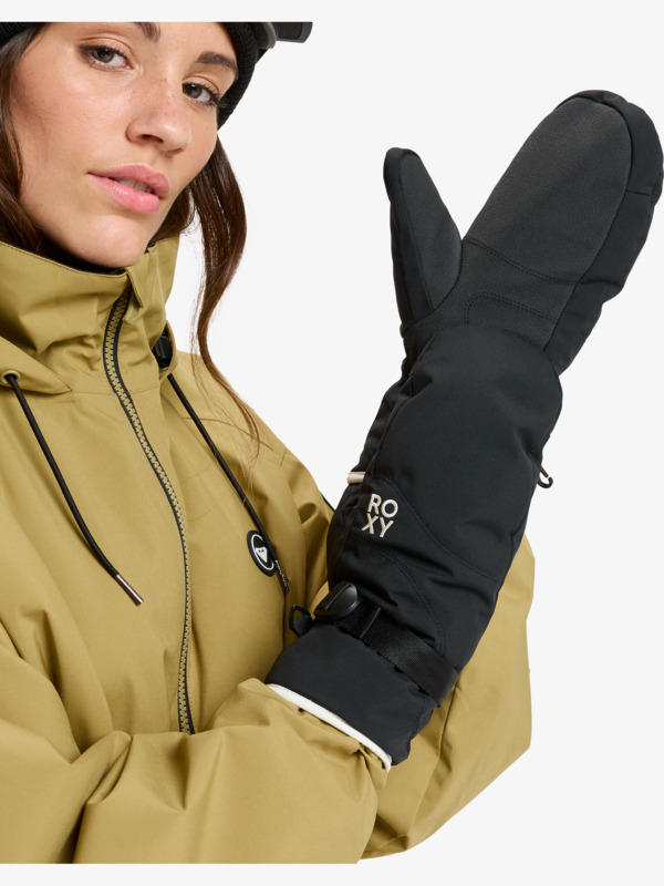 Roxy Jetty Solid Moufles techniques ski/snowboard Noir Femme