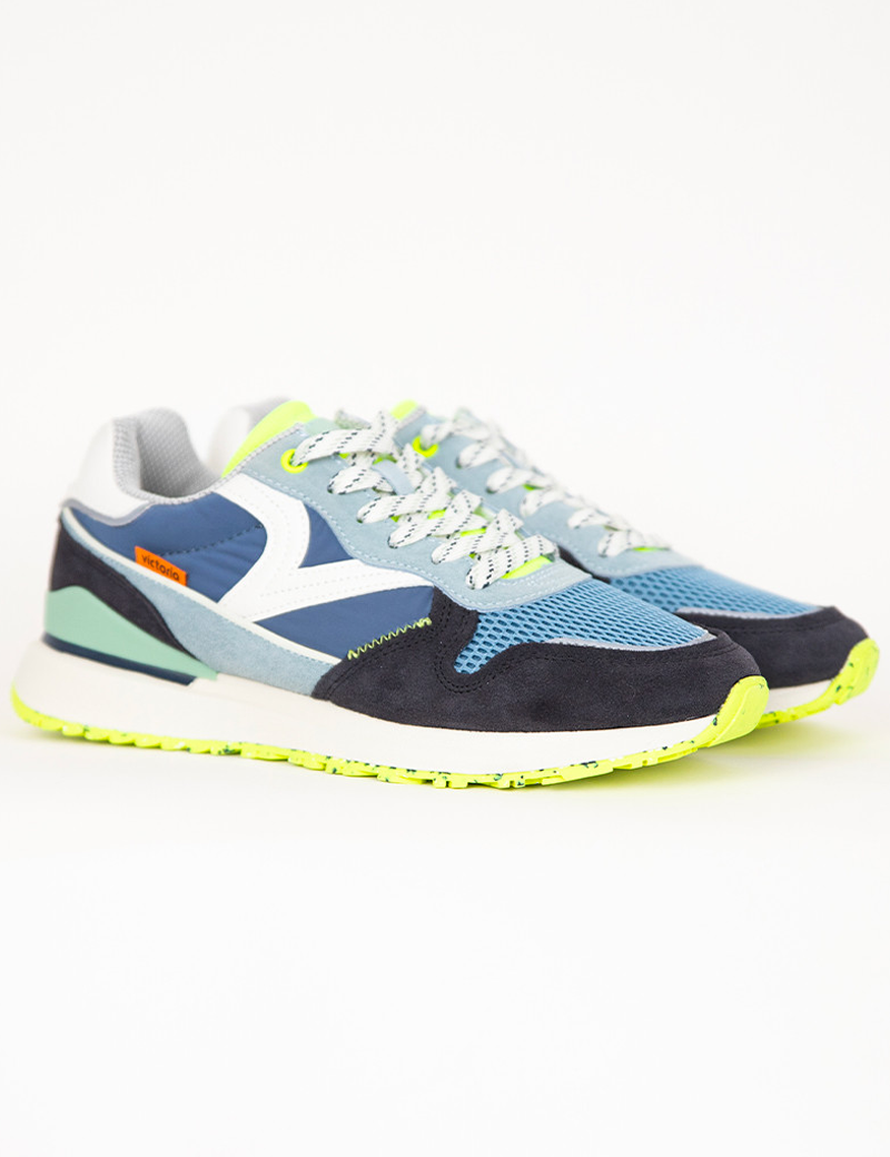 VICTORIA BASKETS HOMME LEGGERA NEON TOUCH MARINO