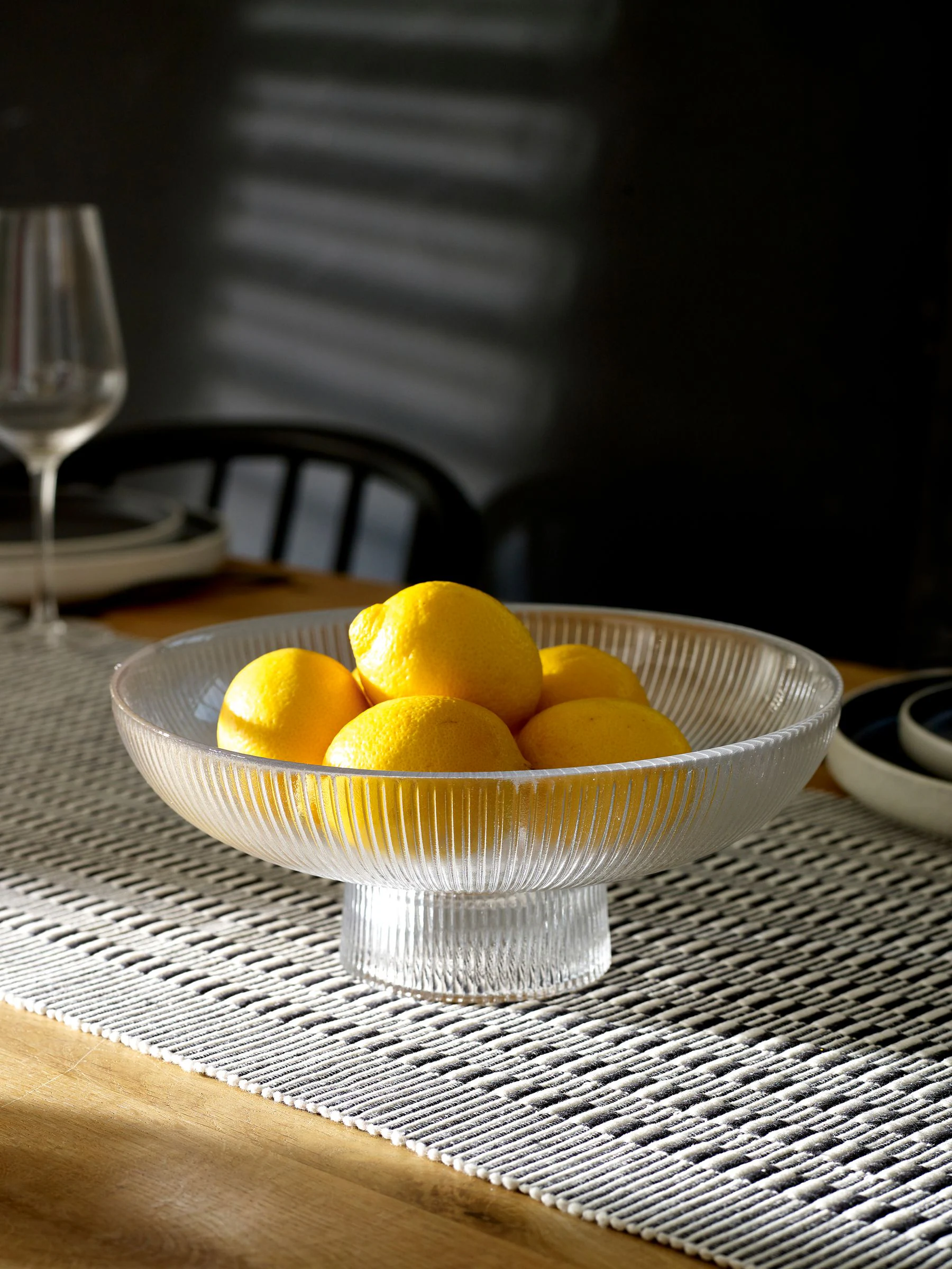 Hollis Glass Footed Serve Bowl