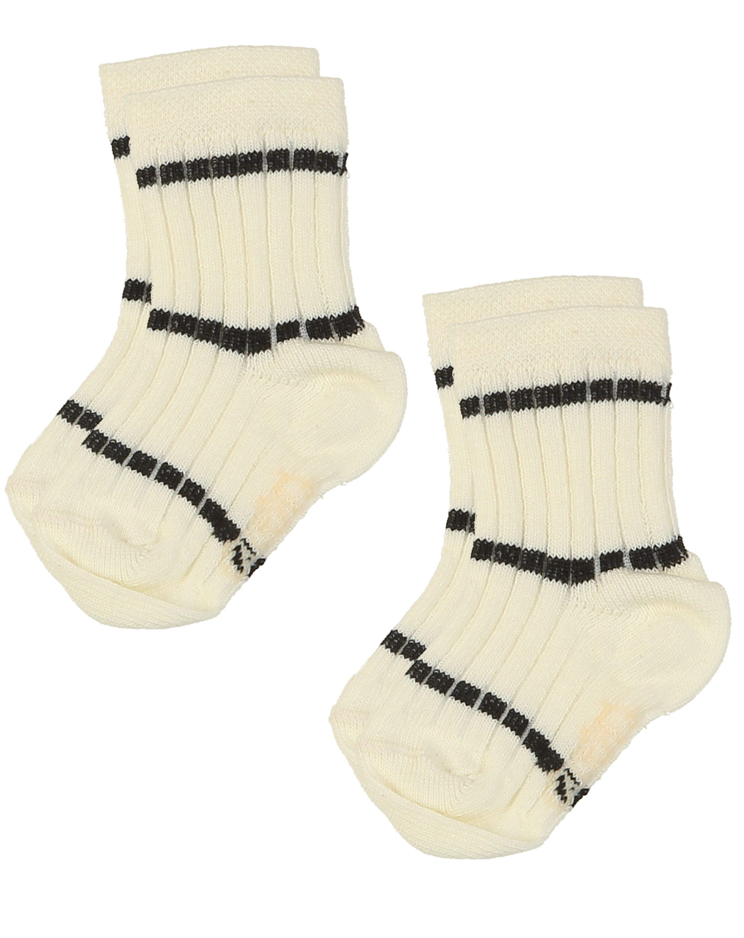 Socken RIPPE & RINGEL 6er-Pack in beige/rot