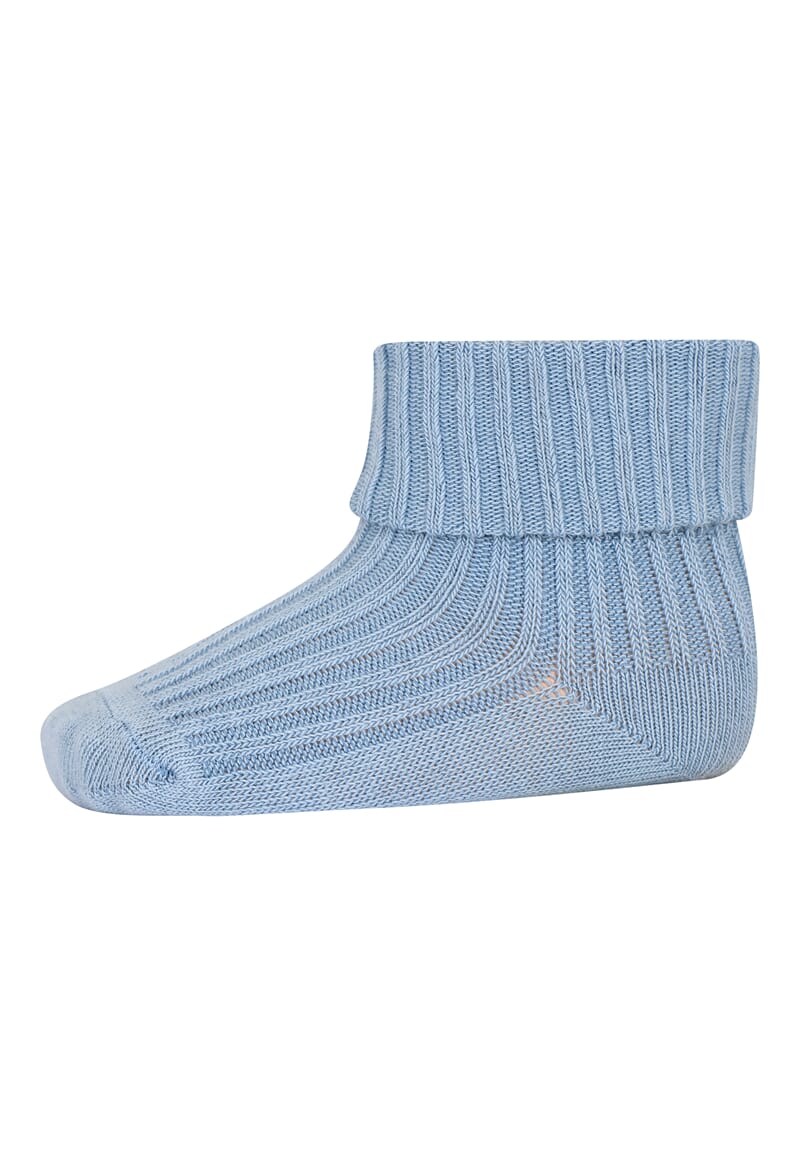 Cotton Rib Baby Socks dusty blue - MP - Rumpetroll
