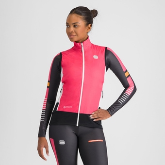Sportful Apex Weste Raspberry Pink / White Damen