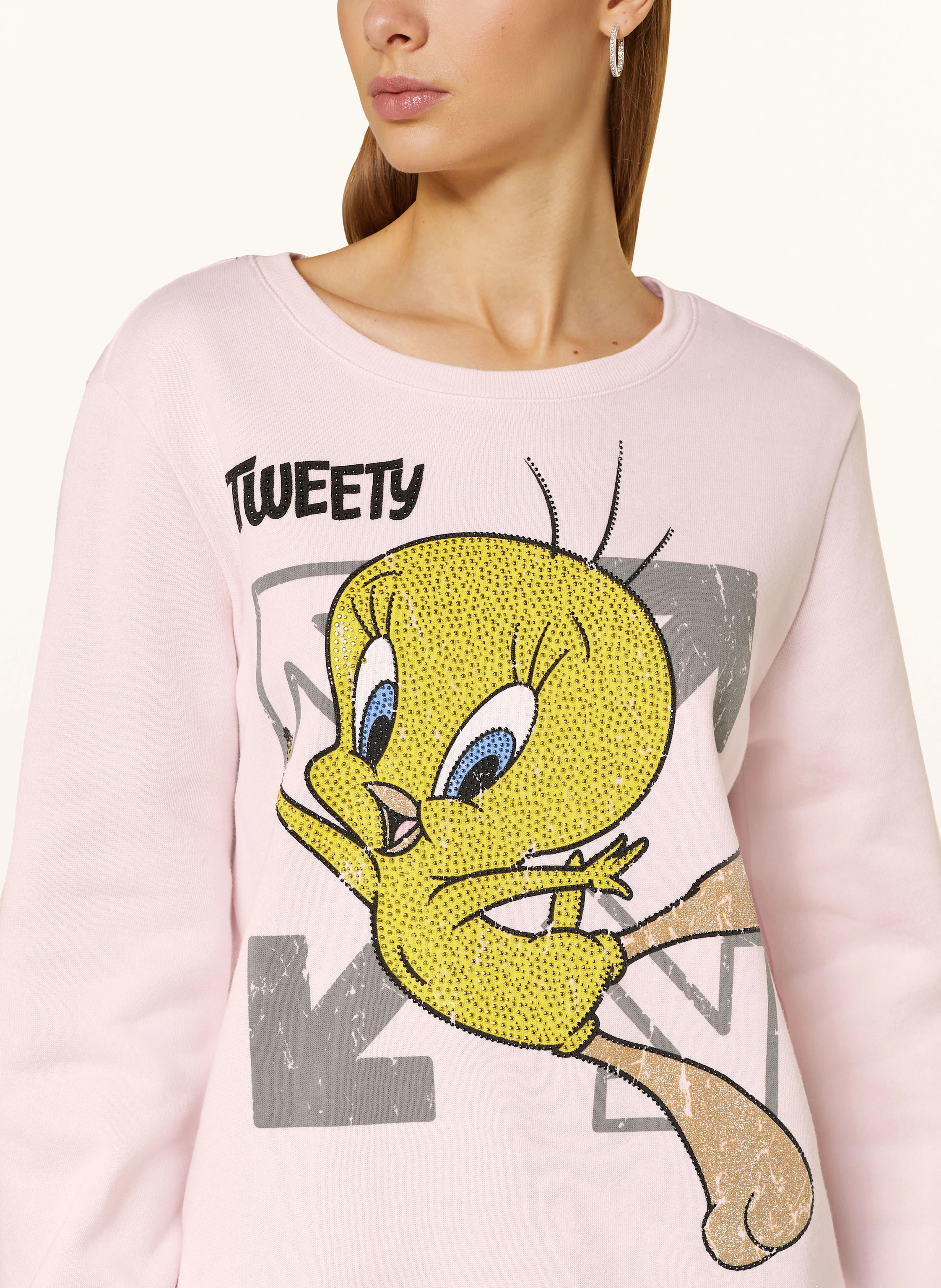 FrogBox Sweatshirt mit Schmucksteinen