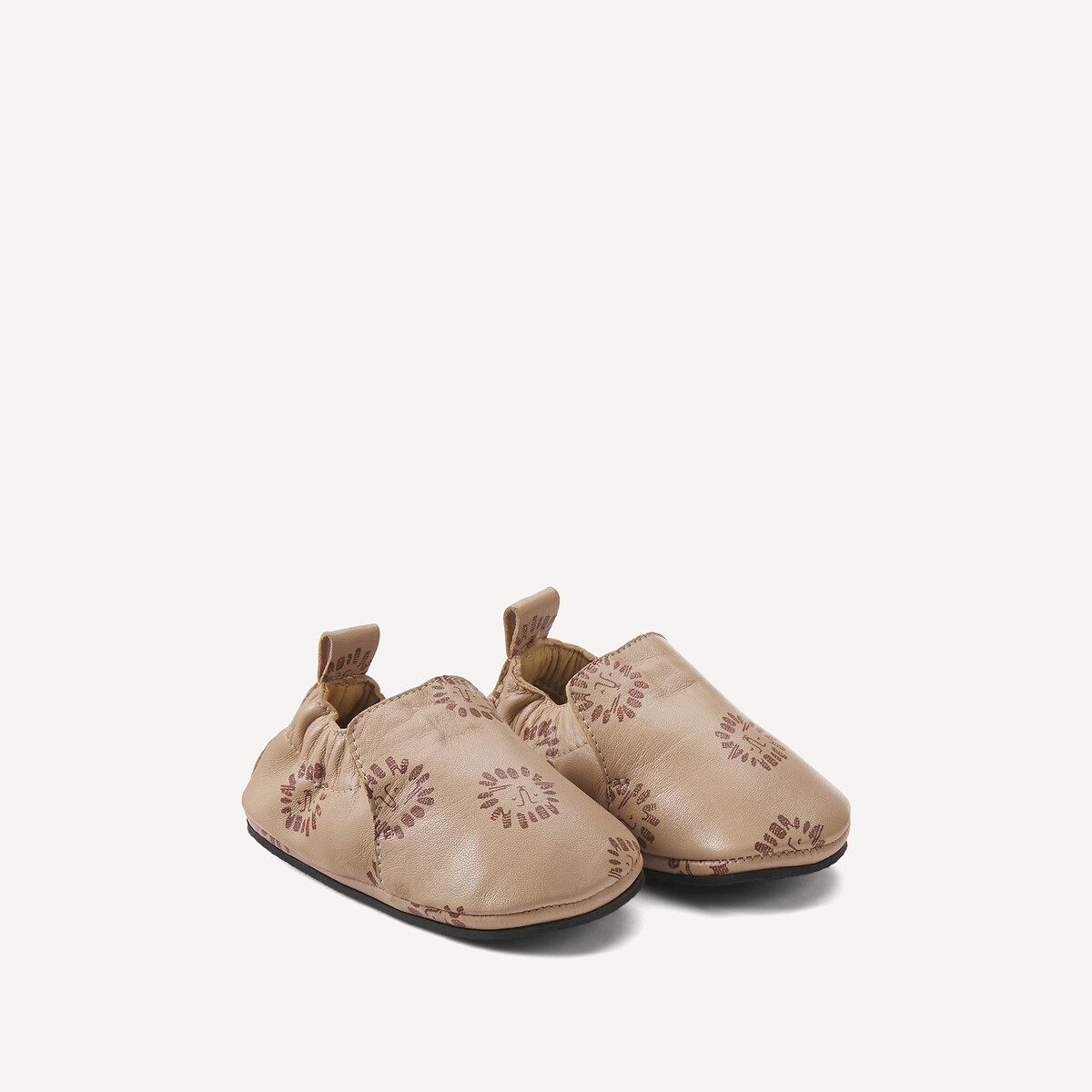 COLEÇÃO LA REDOUTE<br>Pantufas em couro macio