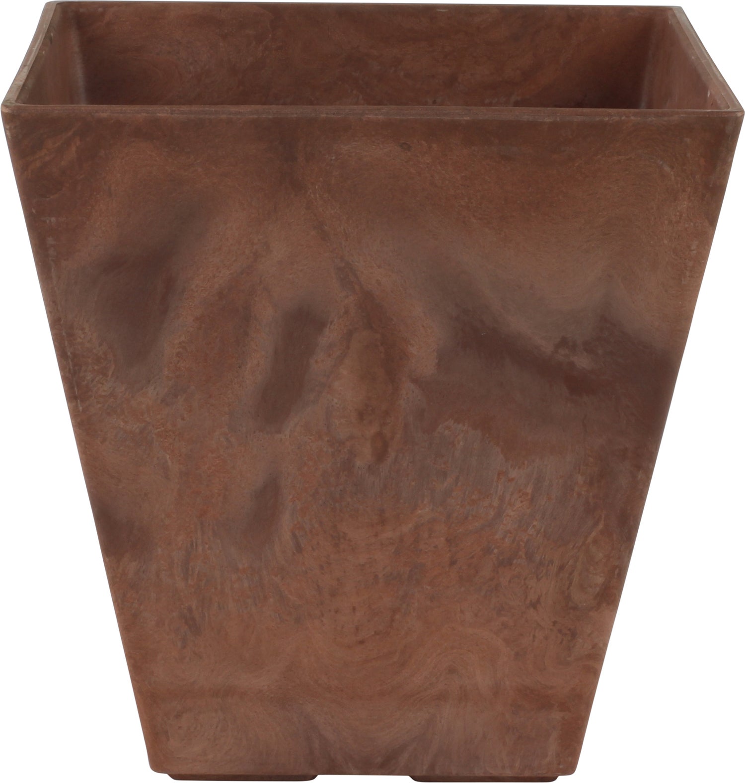 Artstone bloempot Ella 25 x 25 x 24 cm bruin