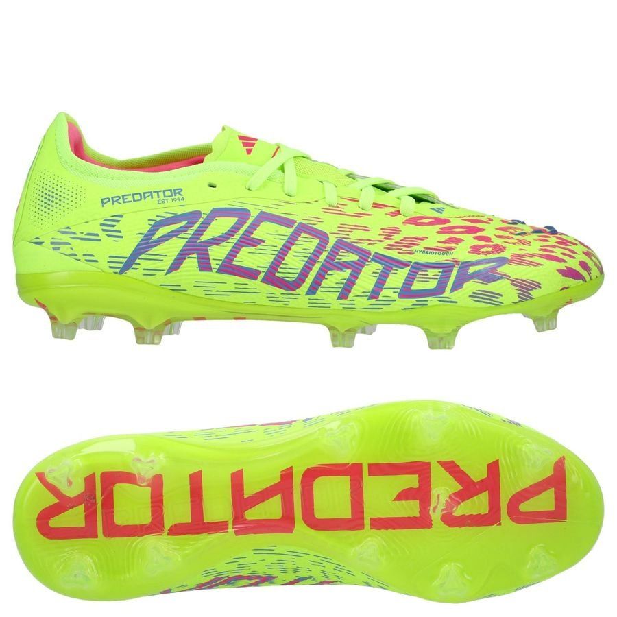 adidas Predator Pro FG Mystic Victory - Lucid Lemon/Lucid Pink/Blue Fusion