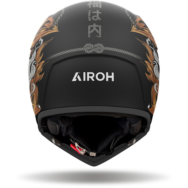 Airoh - Casque J 110 Oni Noir / Gris / Or
