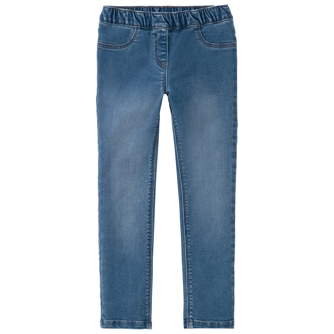 Famy Mädchen Jeggings mit Stretch-Bund hellblau