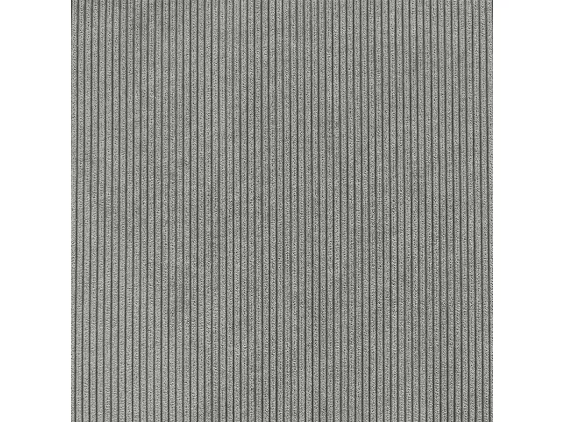 Canapé d'angle convertible en velours côtelé gris clair - IDA - 3 places. fauteuil d'angle réversible coffre rangement lit modulable