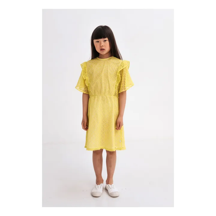 Repose AMS Robe Coton Bio Volant | Jaune