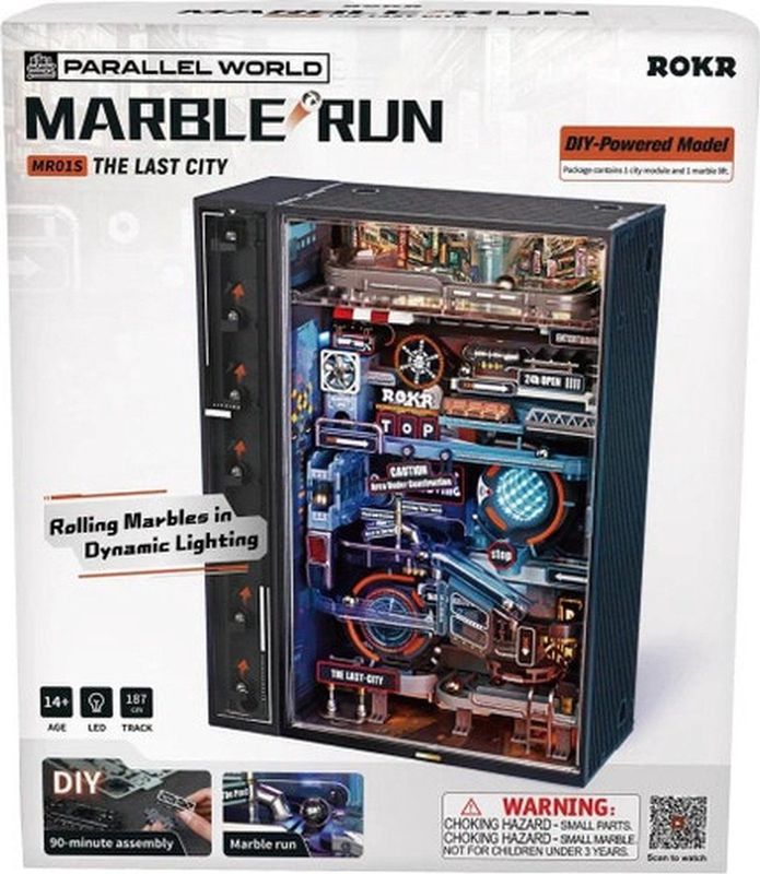 Robotime ROKR Marble Run The Last City - MR01S - Knikkerbaan - Bouwpakket - Hobby - Creatief - Modelbouw