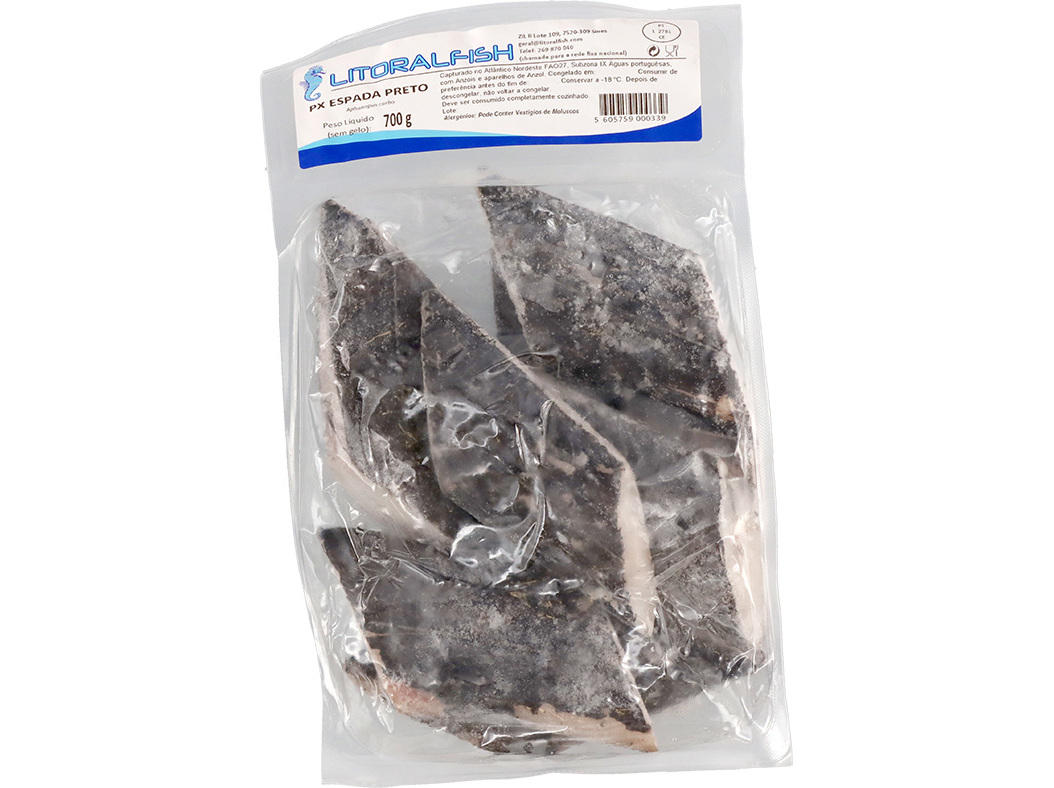 PEIXE ESPADA PRETO POSTA CONGELADO 700G