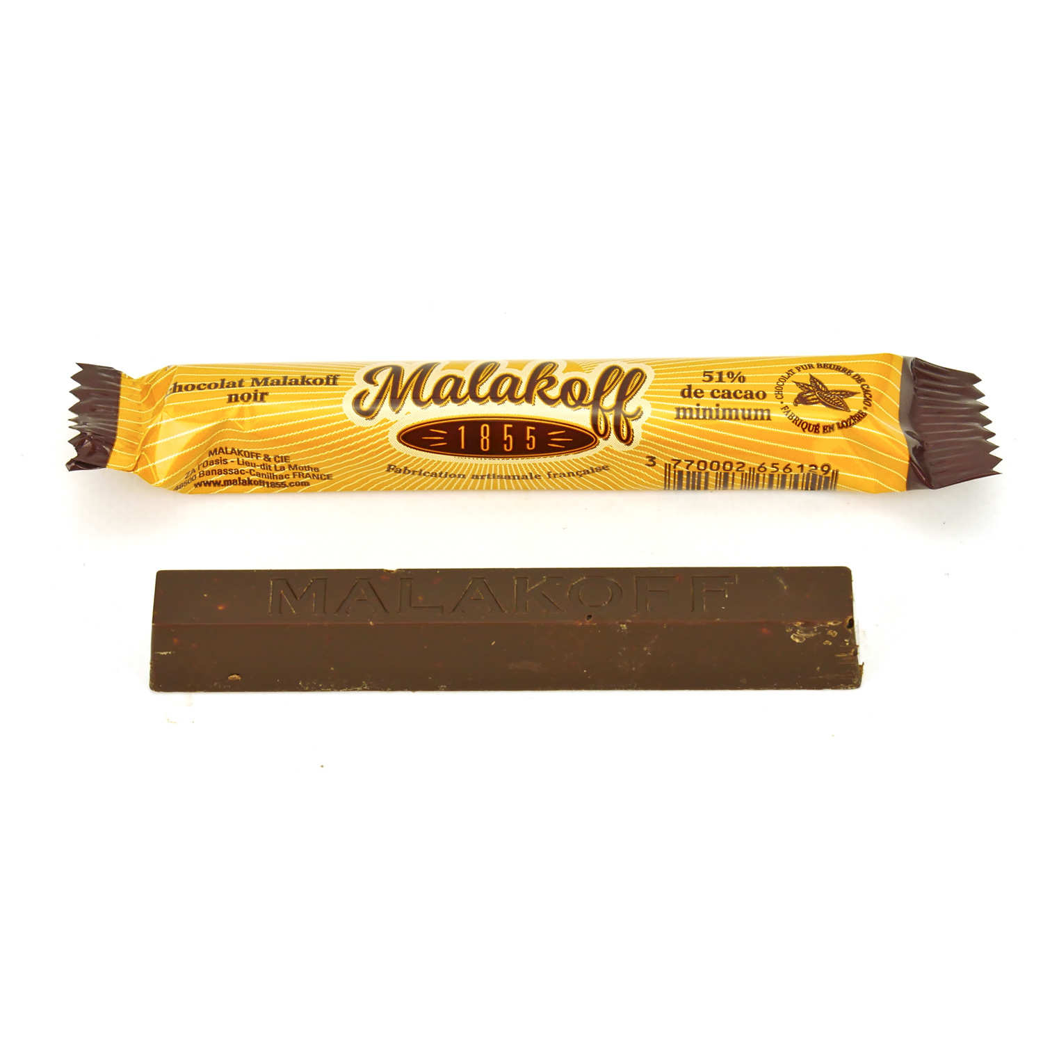 Barre chocolat noir Malakoff 1855