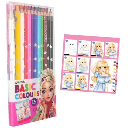Depesche TOPModel Basic Buntstifte Set 12 Farben