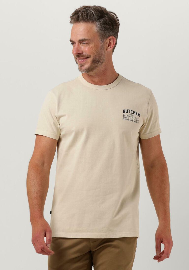 BUTCHER OF BLUE beige butcher of blue t-shirt army rest tee