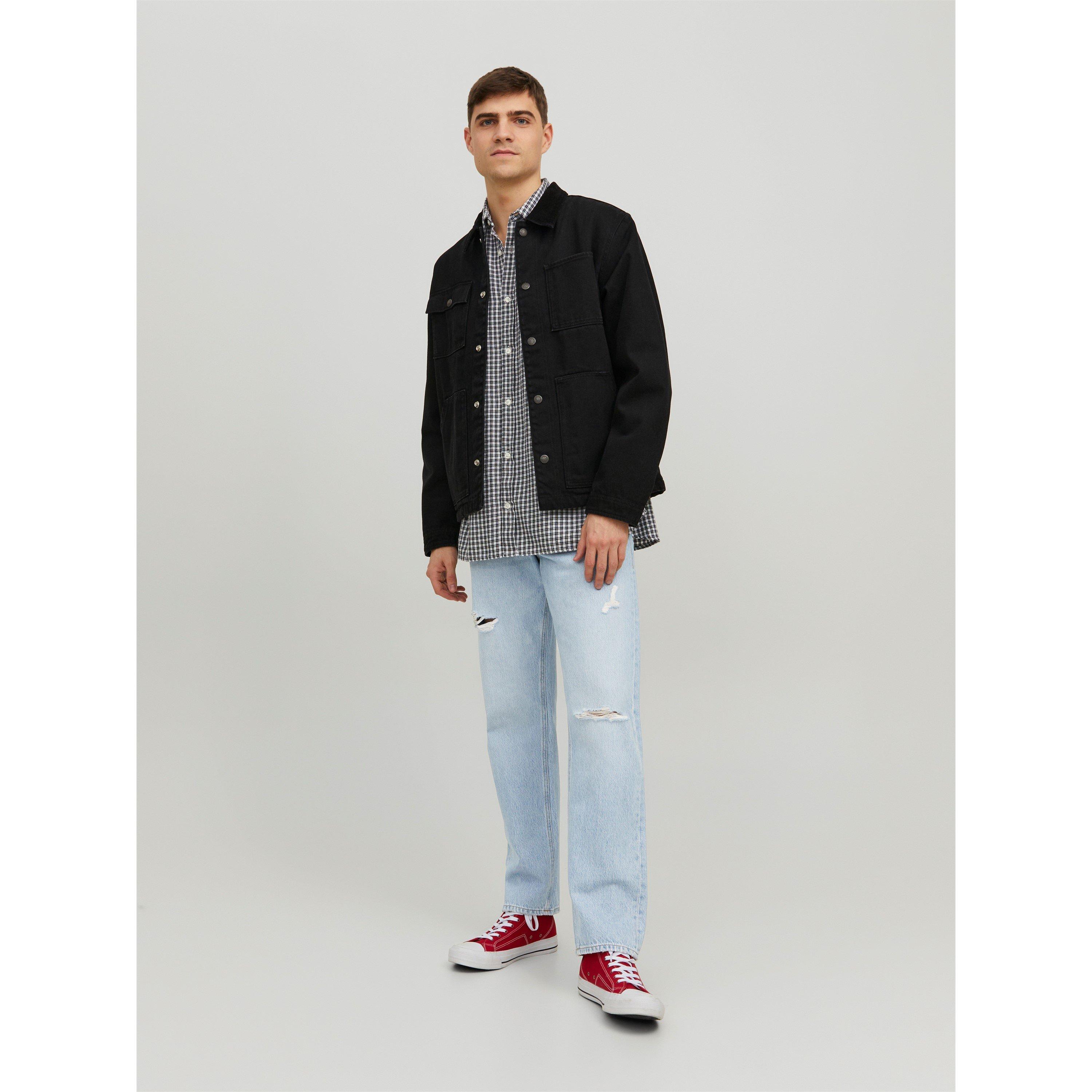 Jack and Jones Chris 120 Straight Leg Ripped Jeans