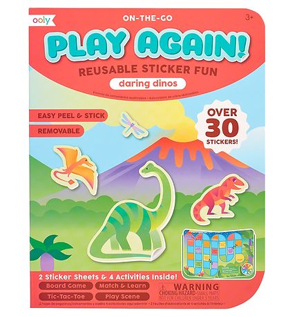 Ooly Klisterm?rker - Genanvendelige - 30+ stk - Daring Dinos