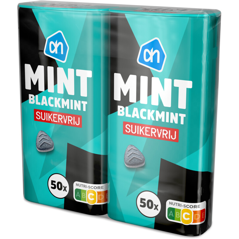 AH Mint blackmint suikervrij 2-pack