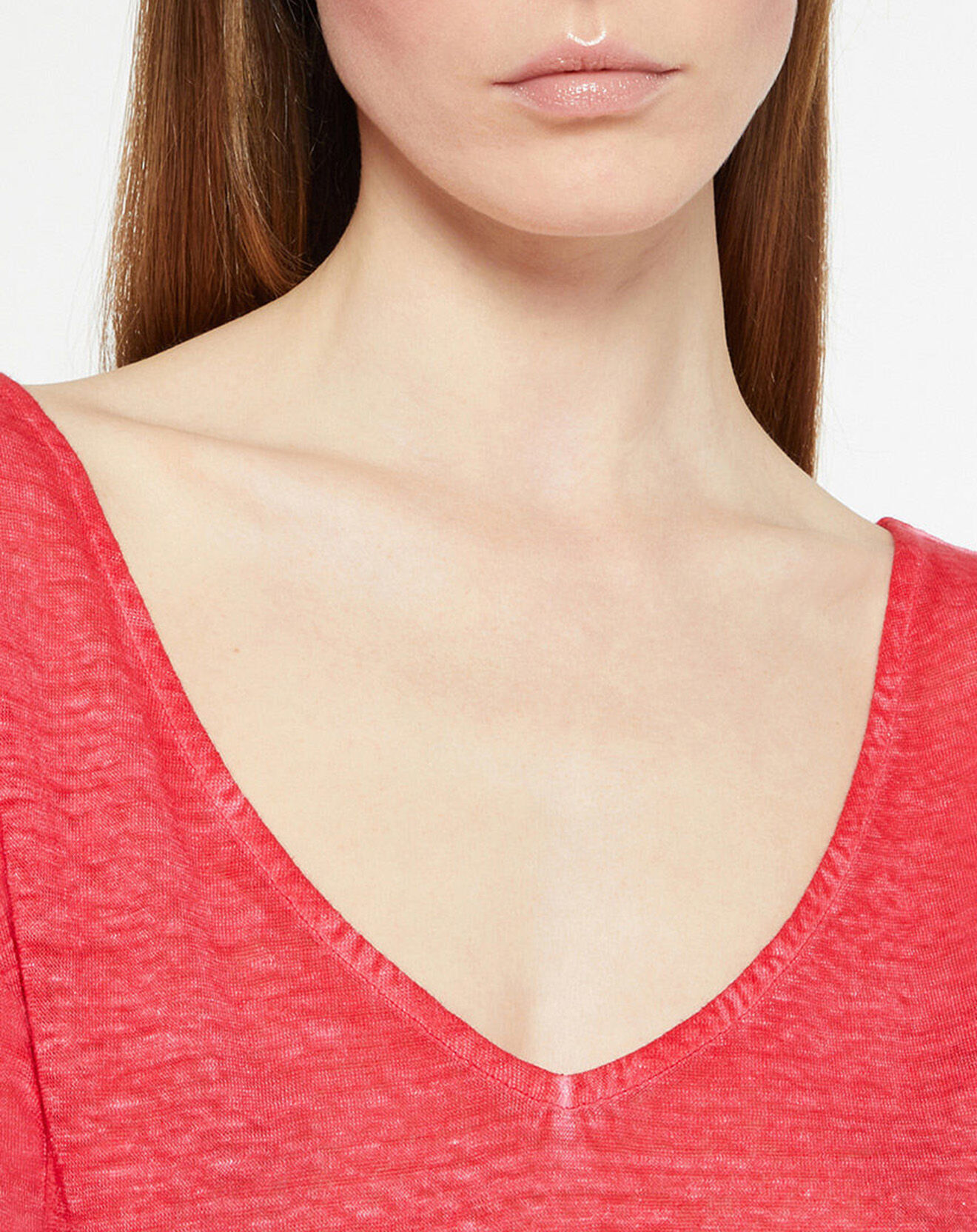 Galeries Lafayette T-Shirt 100% Lin Nada rose