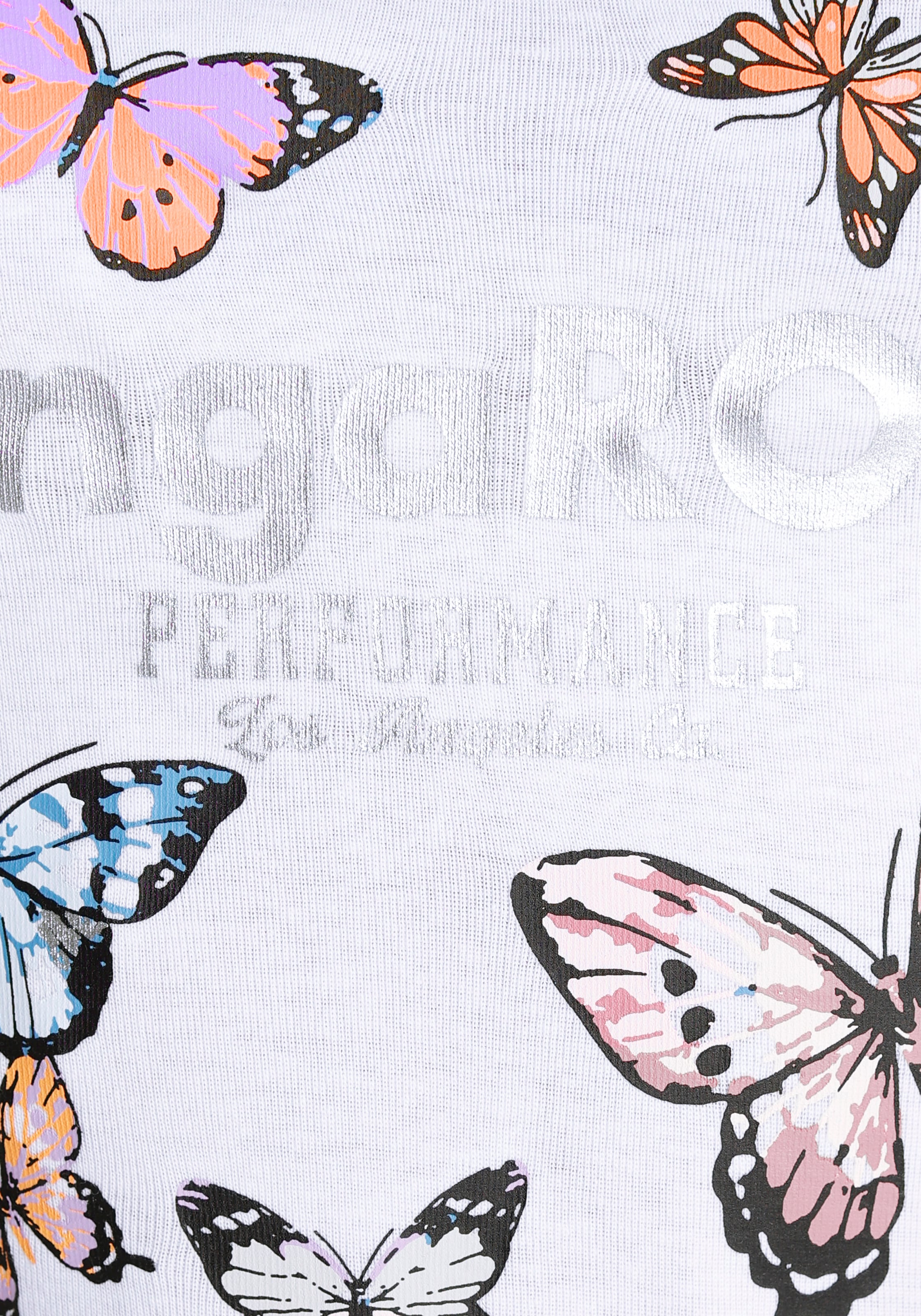 KangaROOS T-Shirt , Kurzarm,  körpernahe Passform,  aus Rippware