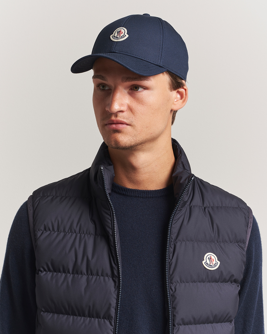 Moncler Logo Baseball Cap Navy