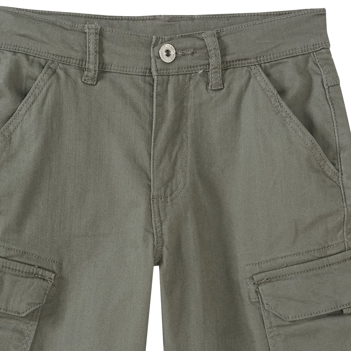Yigga Jungen Cargoshorts mit verstellbarem Bund dunkeloliv