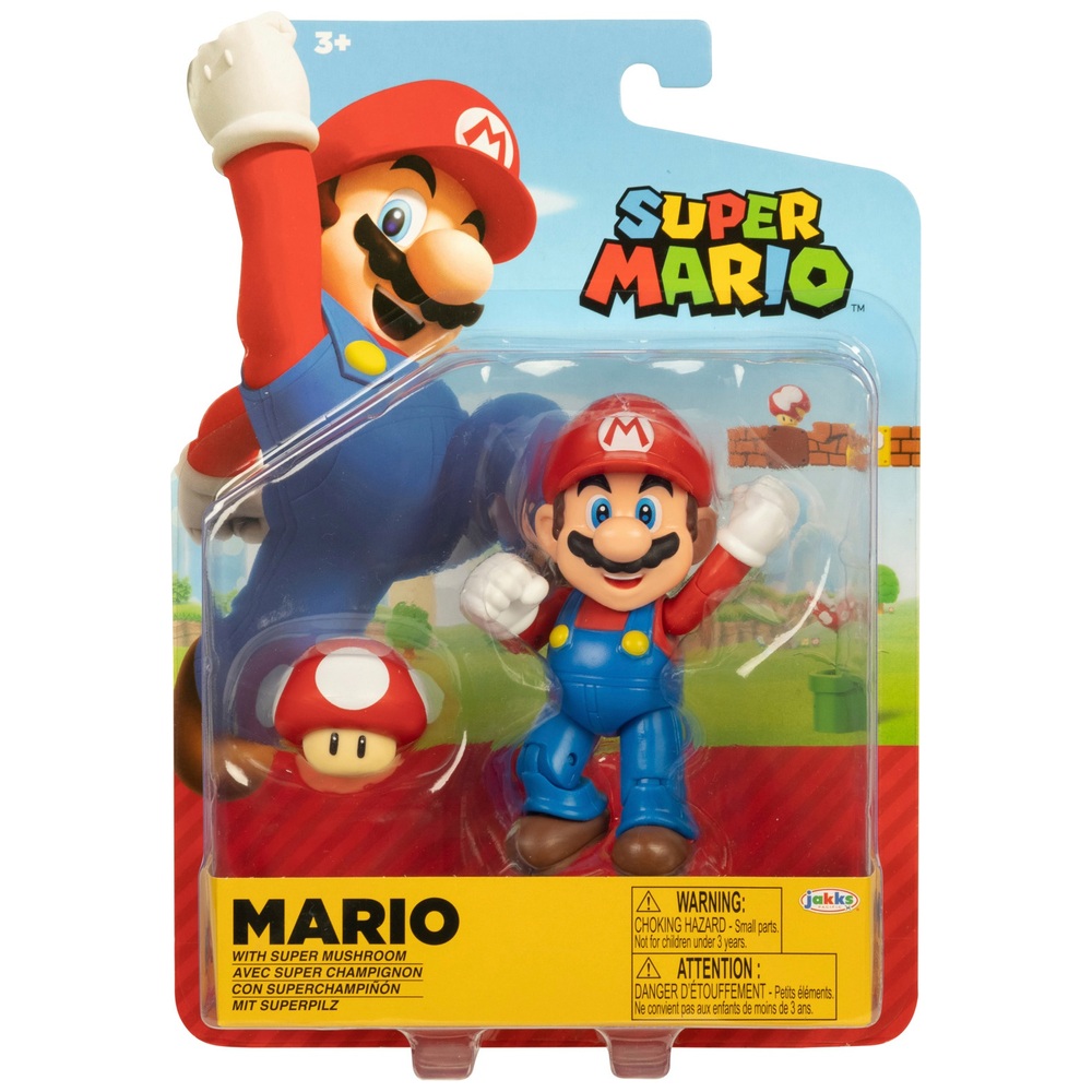 Nintendo 10 cm Mario mit Power-Up-Pilz