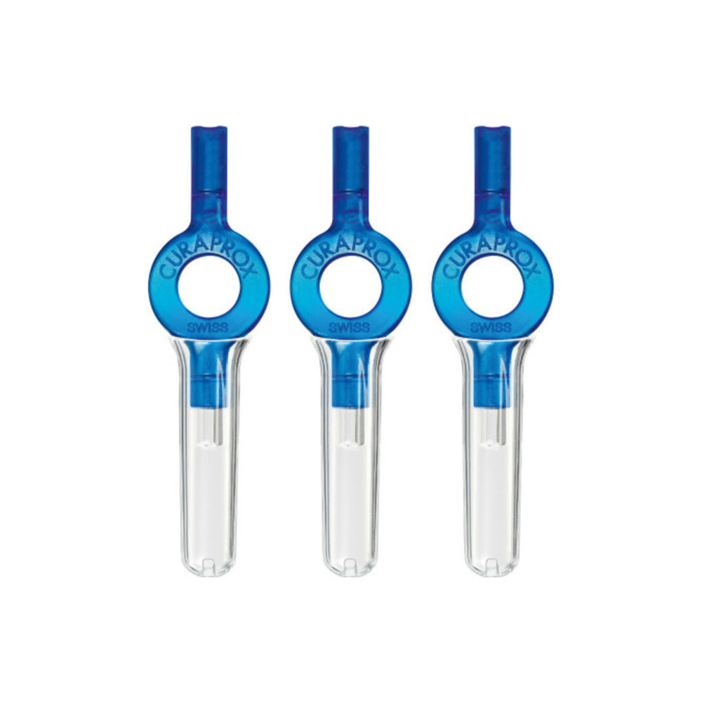 Curaprox Handige Houder Interdentale Rager UHS 409 Blauw3 stuks