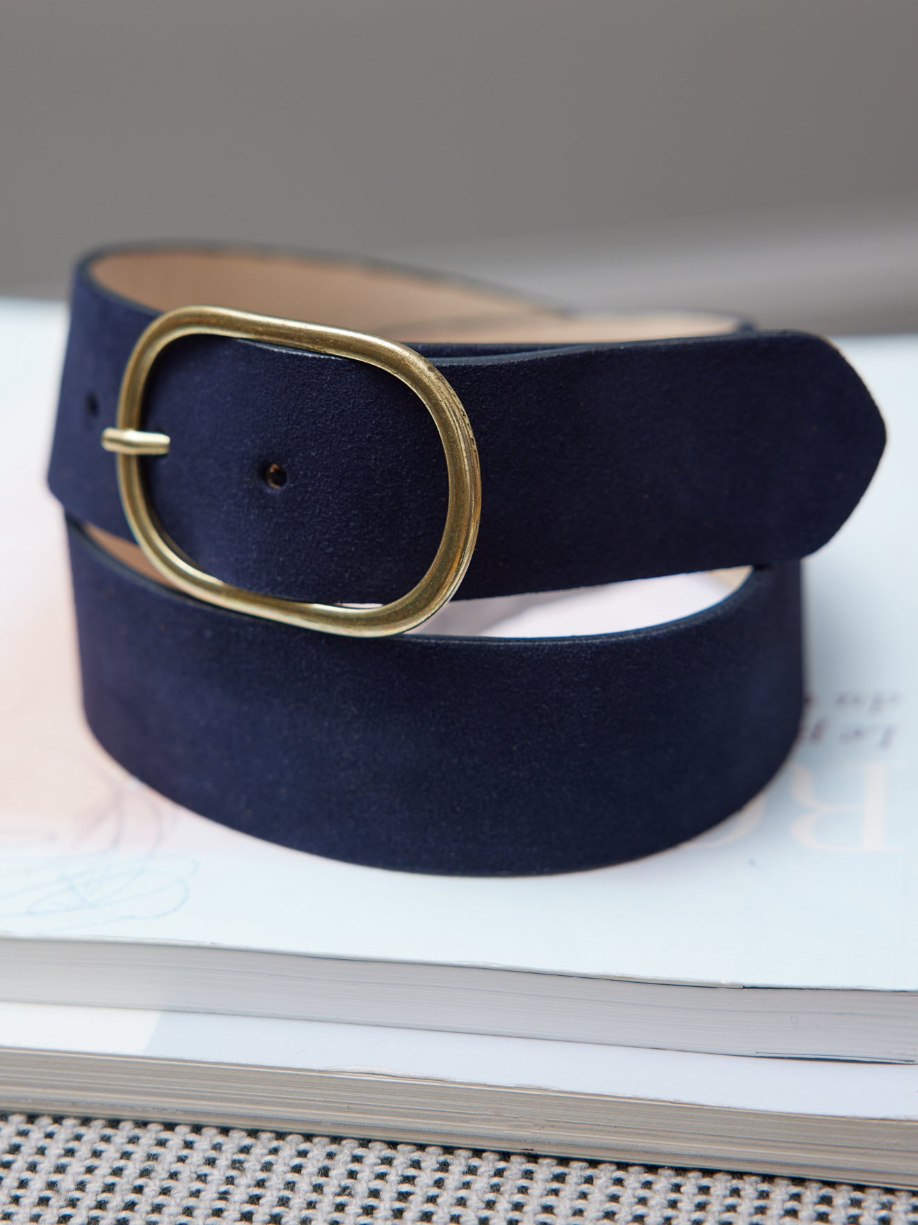 Ceinture cuir suédé femme