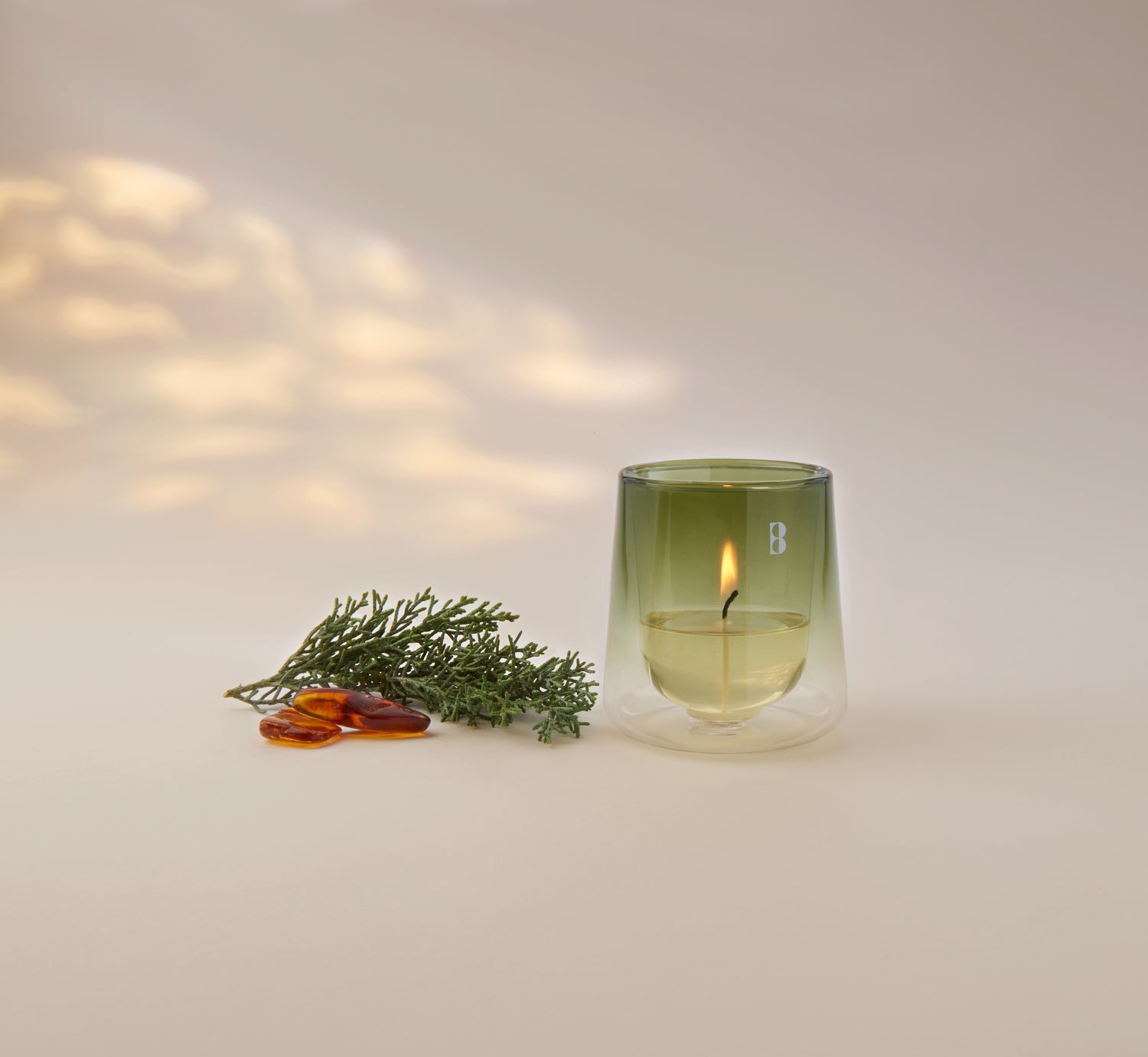 Bolsius geurkaars CleanLight navulling Cypress & Amber 20 uur D 5,5 H 11,6 cm 2 stuks