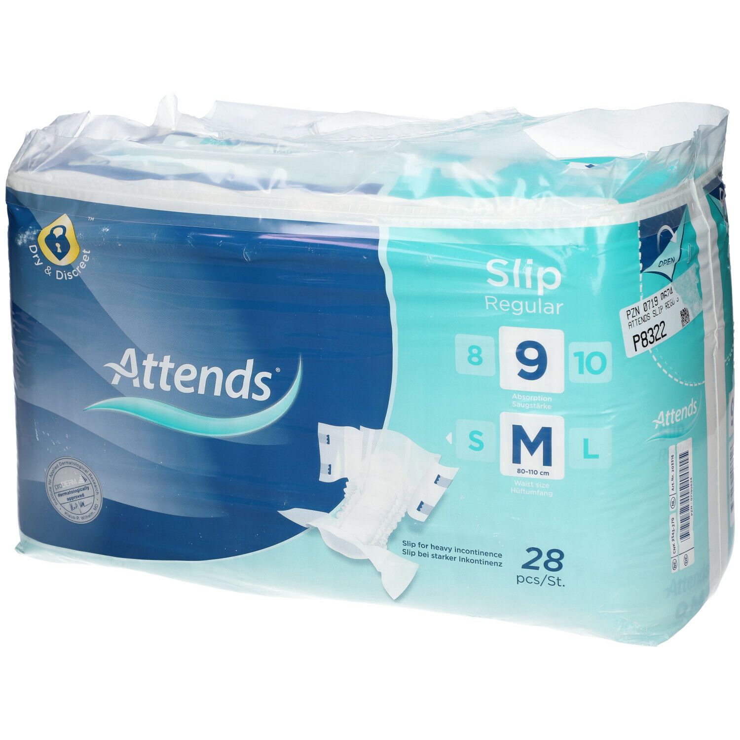 Attends® Slip Regular 9 M