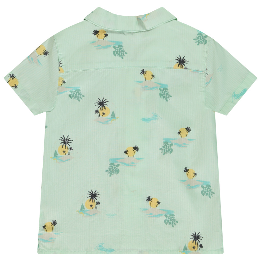 Chemise manches courtes imprimé îles pour bébé garçon