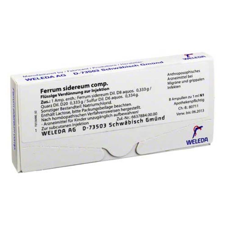 Ferrum sidereum comp. Ampullen, 8X1 ml