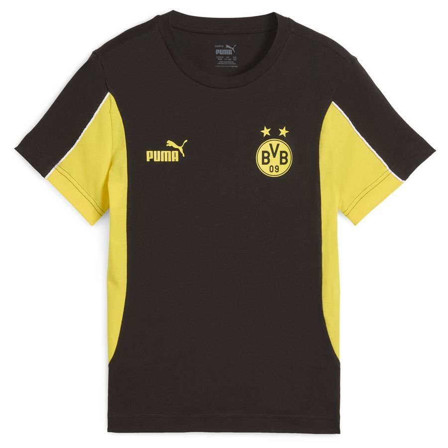 BVB ftblARCHIVE Tee Jr PUMA Black-Faster Yellow