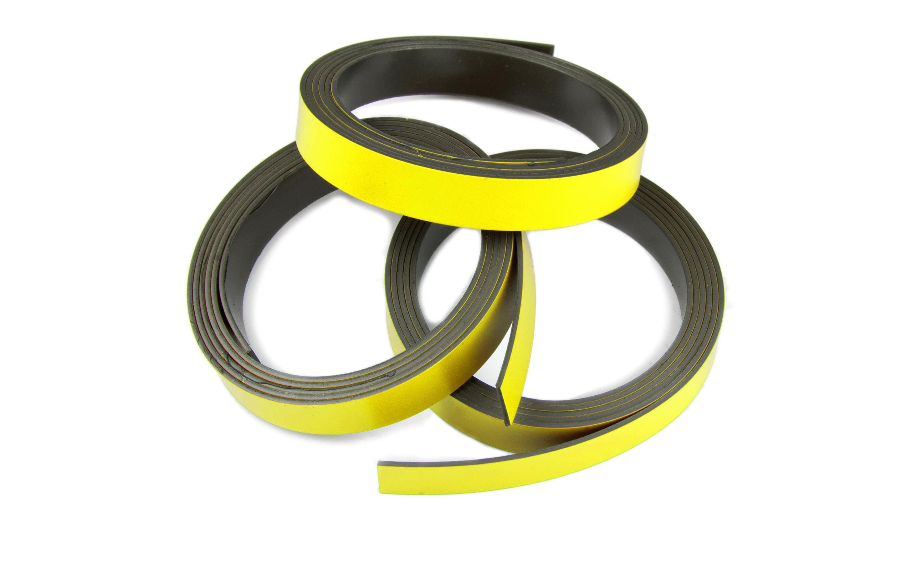 Magnetband 10 mm x 1 m, GelbZuschneidbares Magnetband, gelb